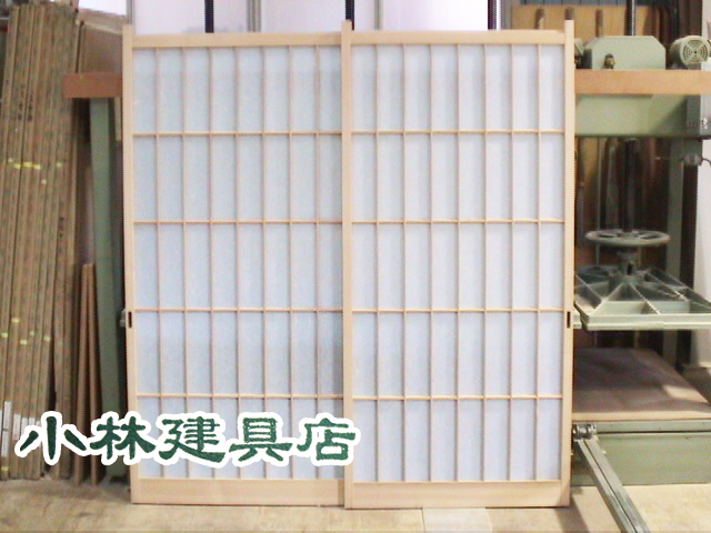 アクリル障子（立柳、吉野杉）