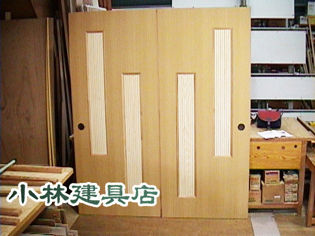 落し込みFD（セン柾突板、ルーバ入）