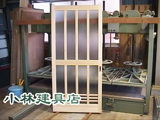 荒格子戸（木曽桧）