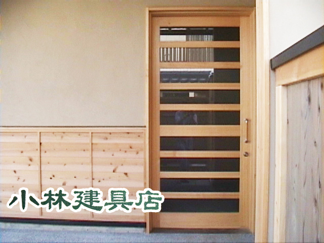 横桟框戸（木曽桧）