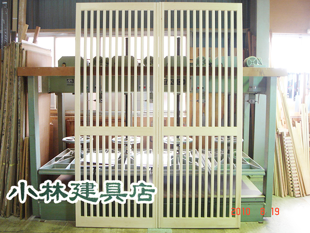 格子戸（ファー、中桟入）