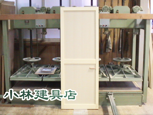 鏡板入框戸（米桧、米桧突板）
