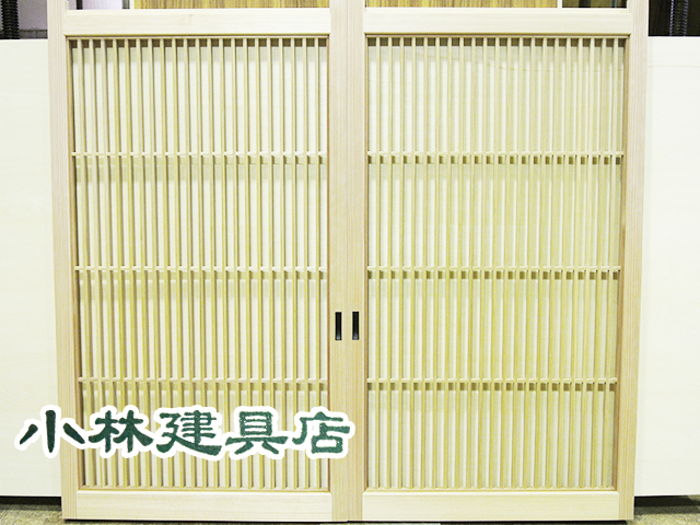 千本格子戸（吉野杉　紙無）