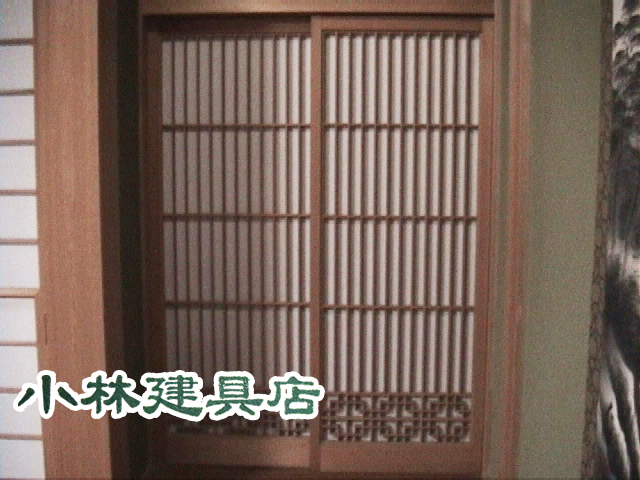 書院障子（木曽桧）