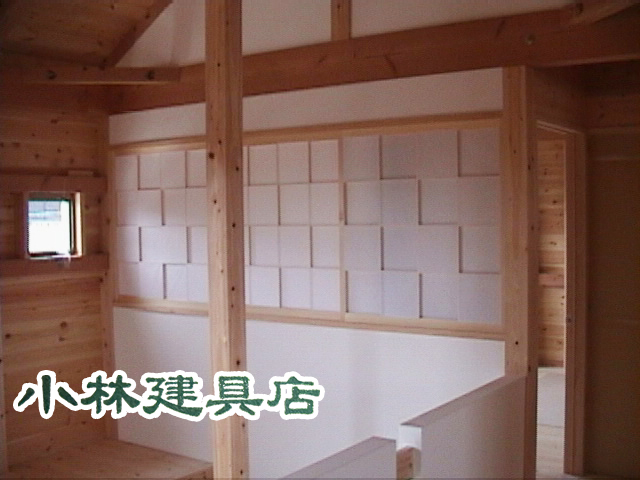 市松貼障子（ホワイトスプルス）