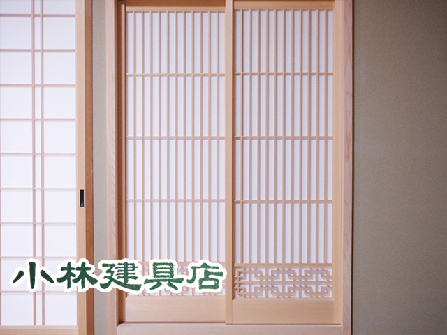 書院障子（桧　こうのず）