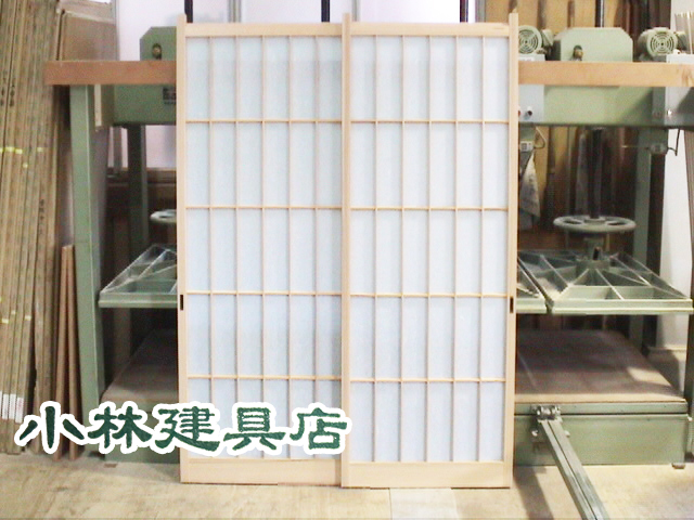アクリル障子（立柳、吉野杉）