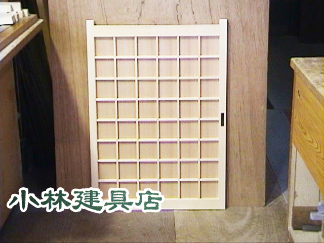 下駄箱板戸（桧、杉柾突板）